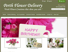 Tablet Screenshot of perthflowerdelivery.com